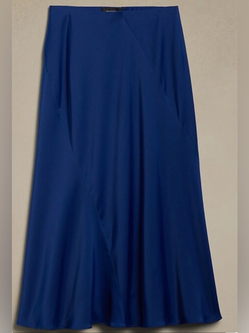 Banana Republic Royal Blue Midi Slip Skirt